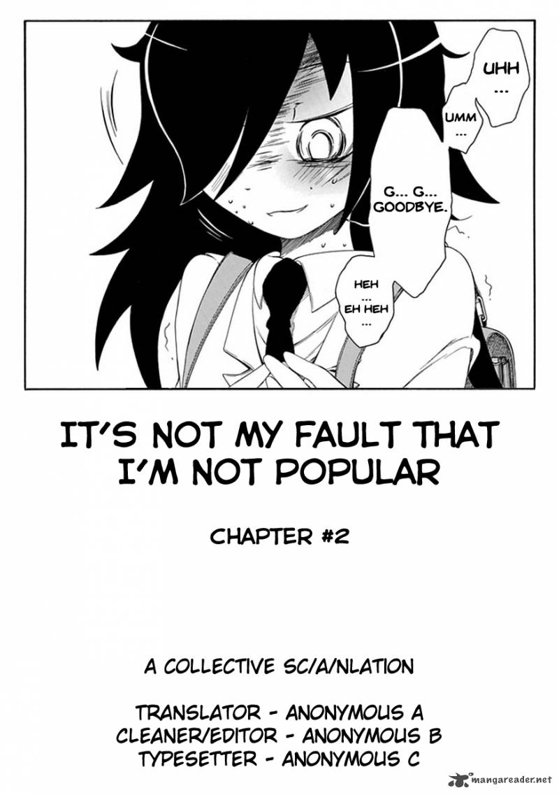 It’s Not My Fault That I’m Not Popular! 2