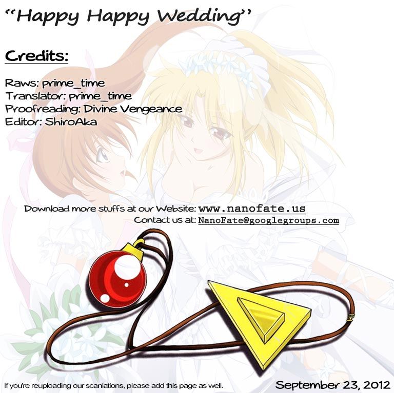 Mahou Shoujo Lyrical Nanoha dj - Happy Happy Wedding 1