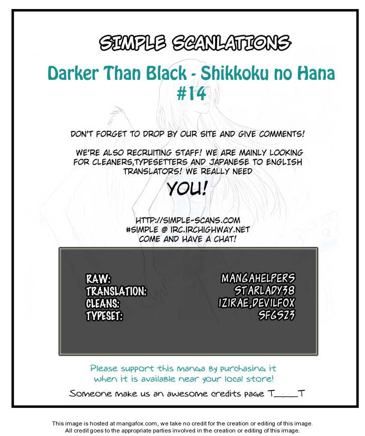 Darker Than Black: Shikkoku no Hana 14
