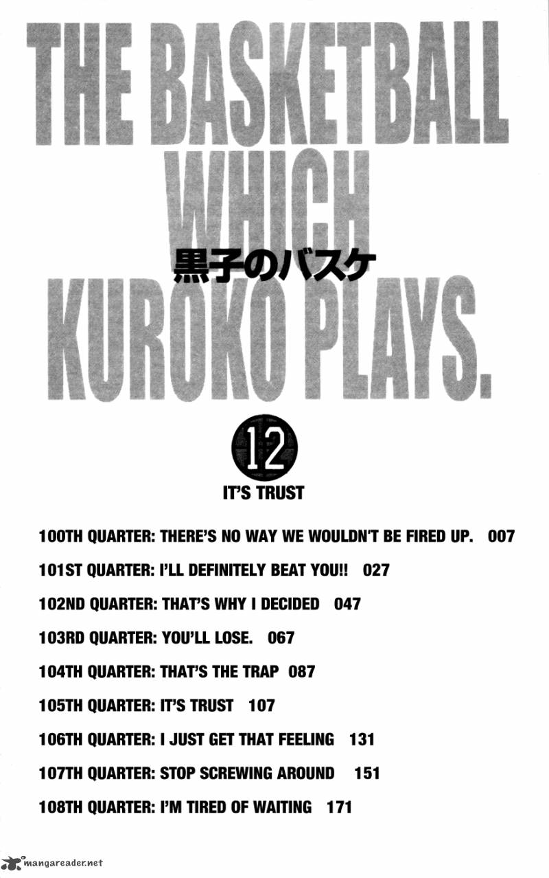 Kuroko no Basket 100