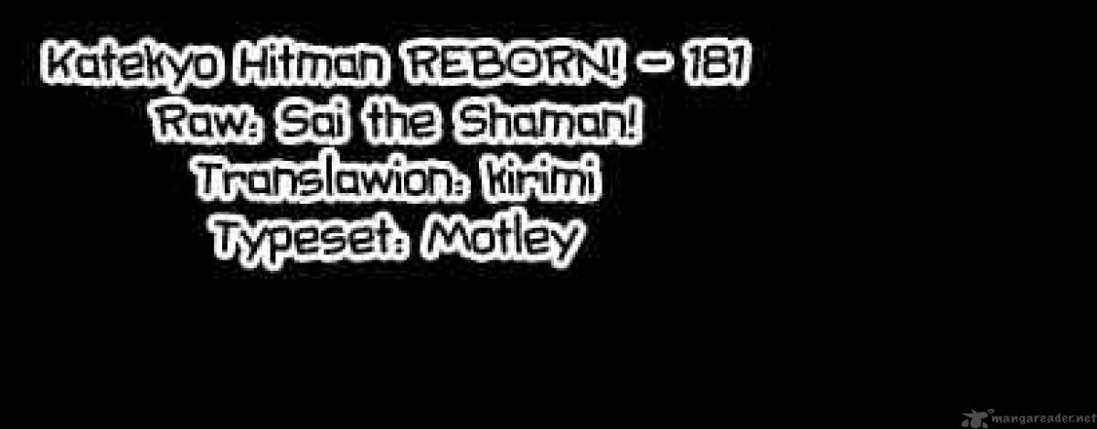 Katekyo Hitman Reborn! 181