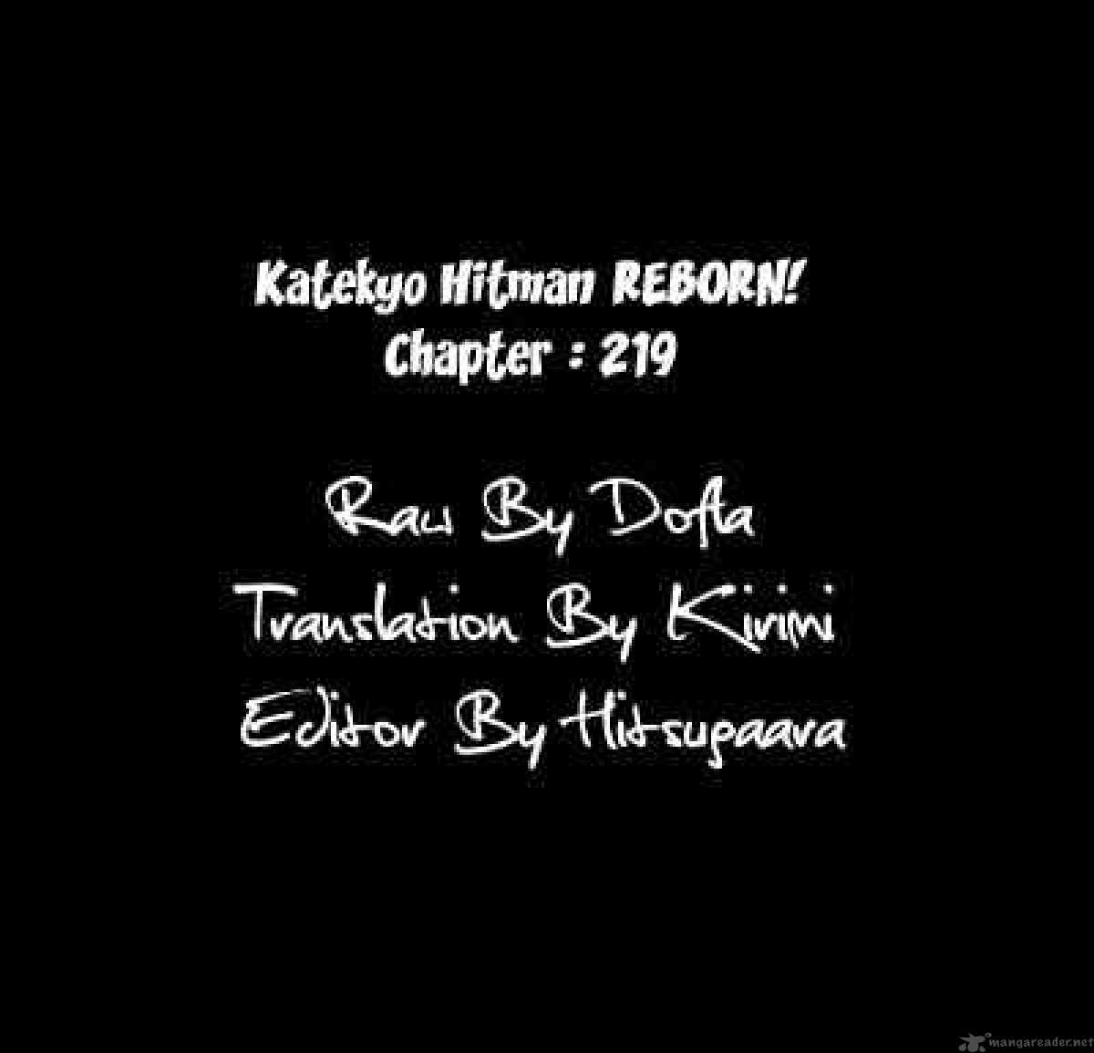 Katekyo Hitman Reborn! 219