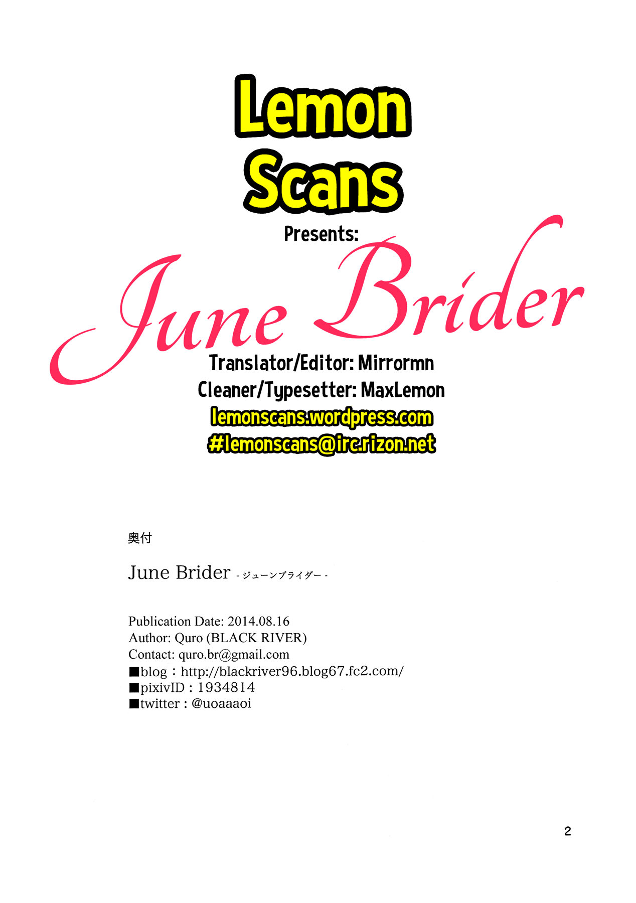 June Brider Ch.0